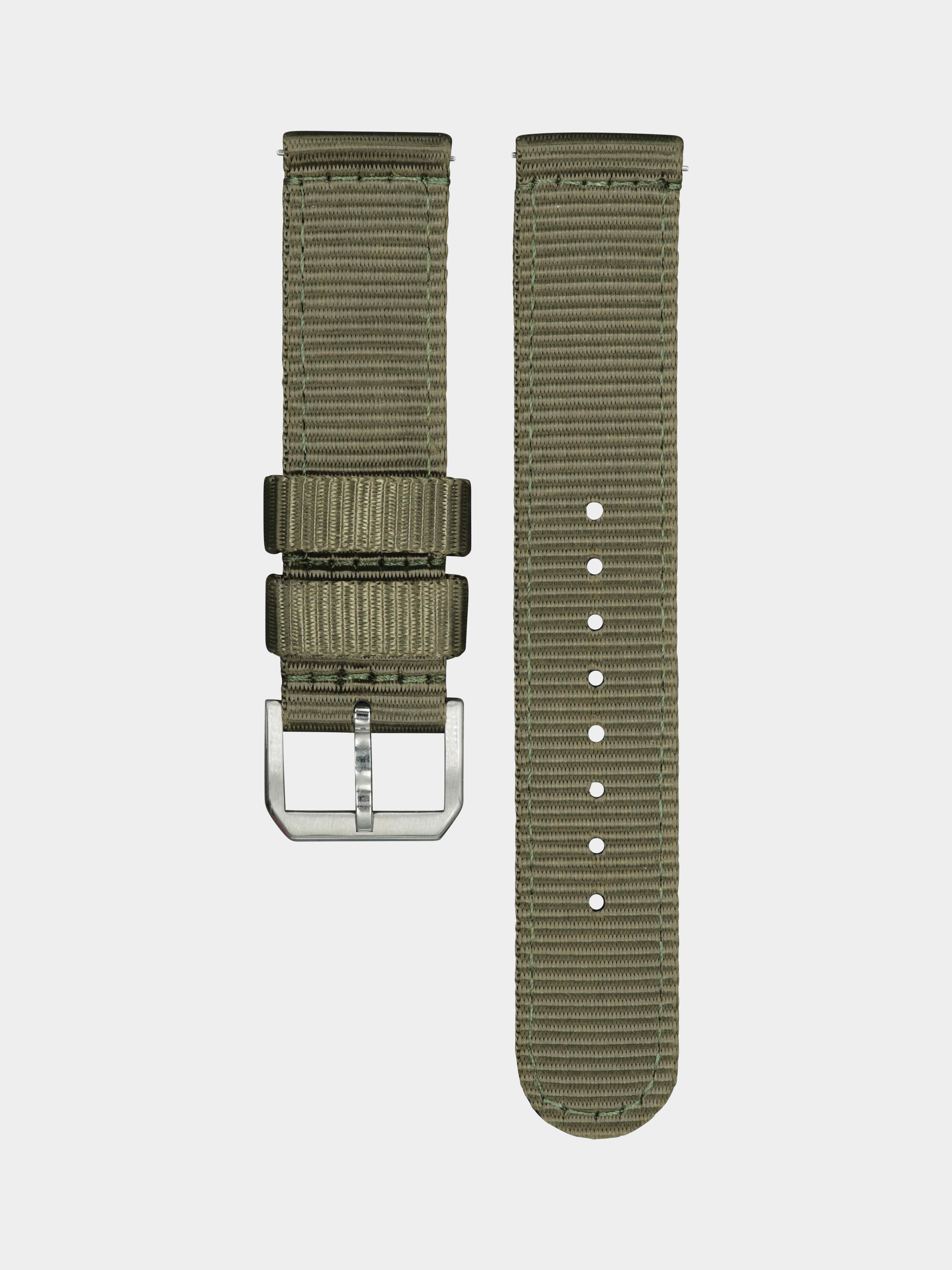 Nylon Watch Strap Dark Green