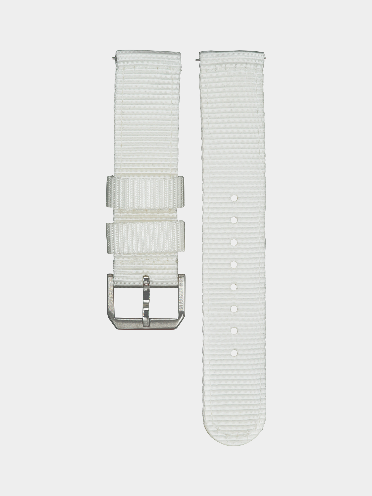 Nylon Watch Strap White