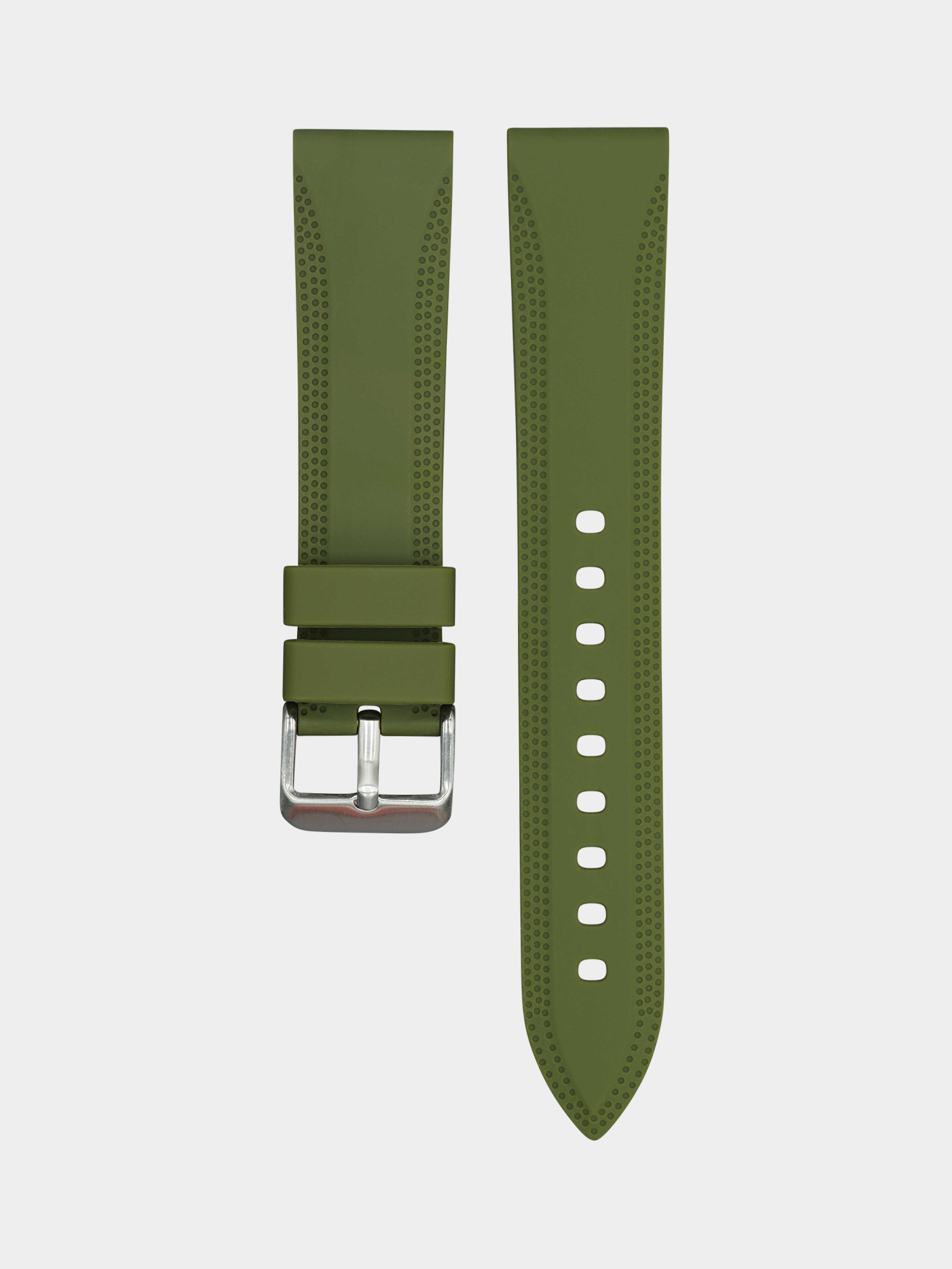 Silicone Watch Strap Dark Green